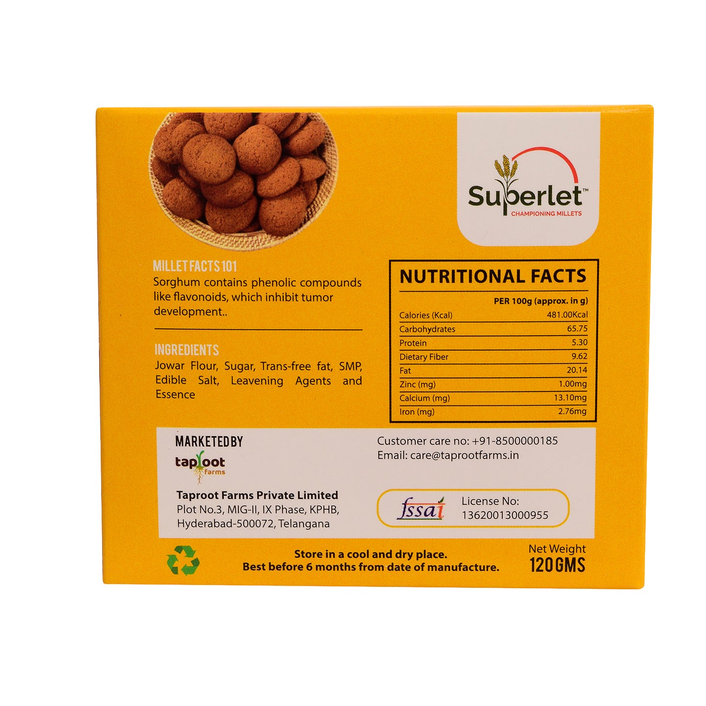 Jowar Cookies - 100grams
