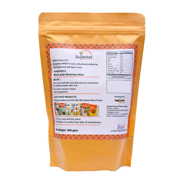 Browntop Millet - 500 grams